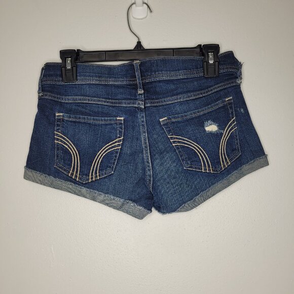 Vintage y2k Hollister low rise short shorts party rolled hem size 3 FLAW - Picture 2 of 8